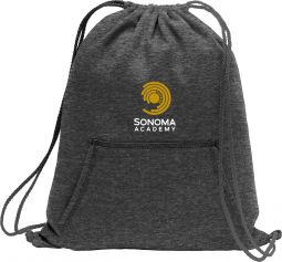 Port & Company Core Fleece Sweatshirt Cinch Pack, Dark Heather Grey